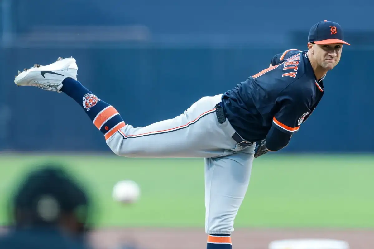 Tigers sticking with SP Jack Flaherty despite command issues - 1