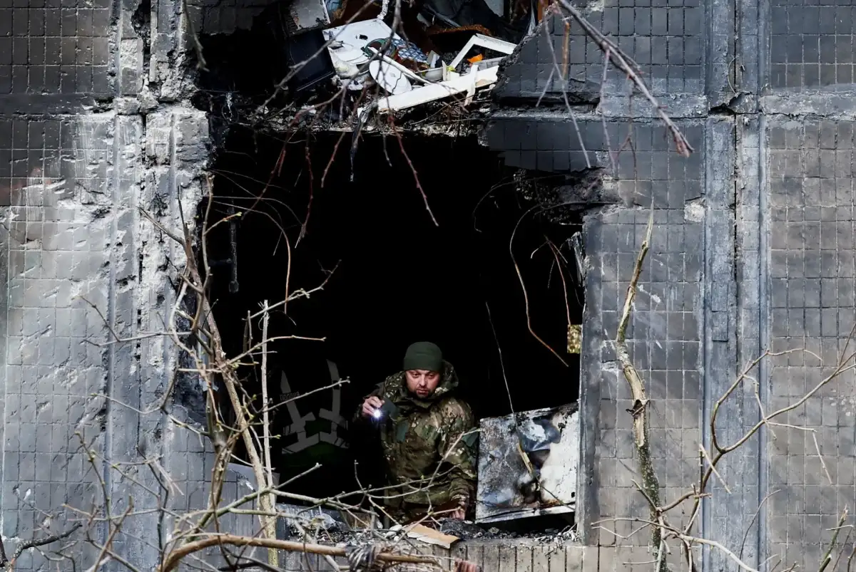 Russian forces maintain day-long drone barrage of Ukraine's Kharkiv - 2