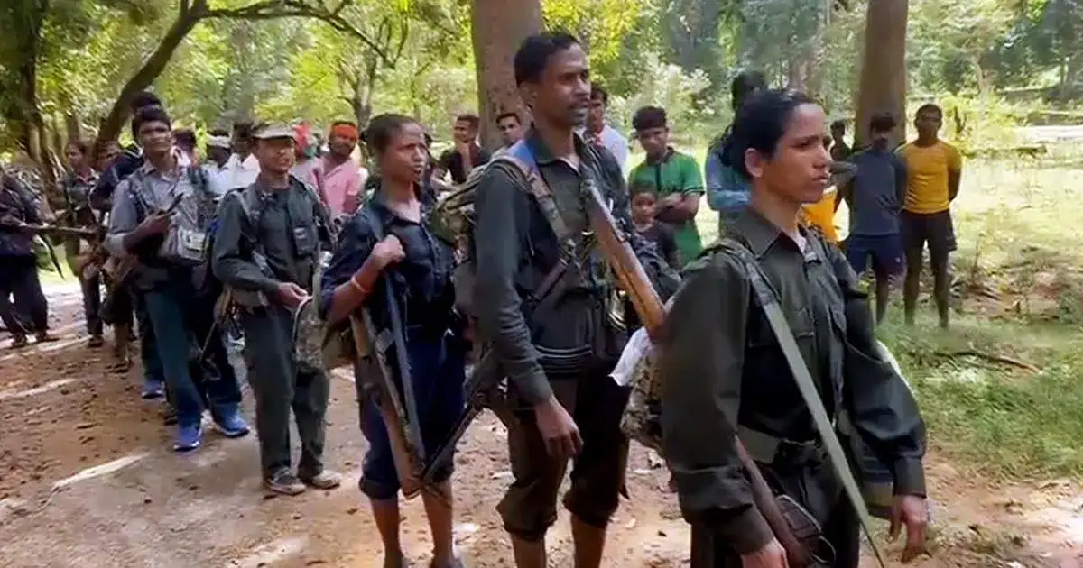 108 Maoists surrender in Chhattisgarh - 1