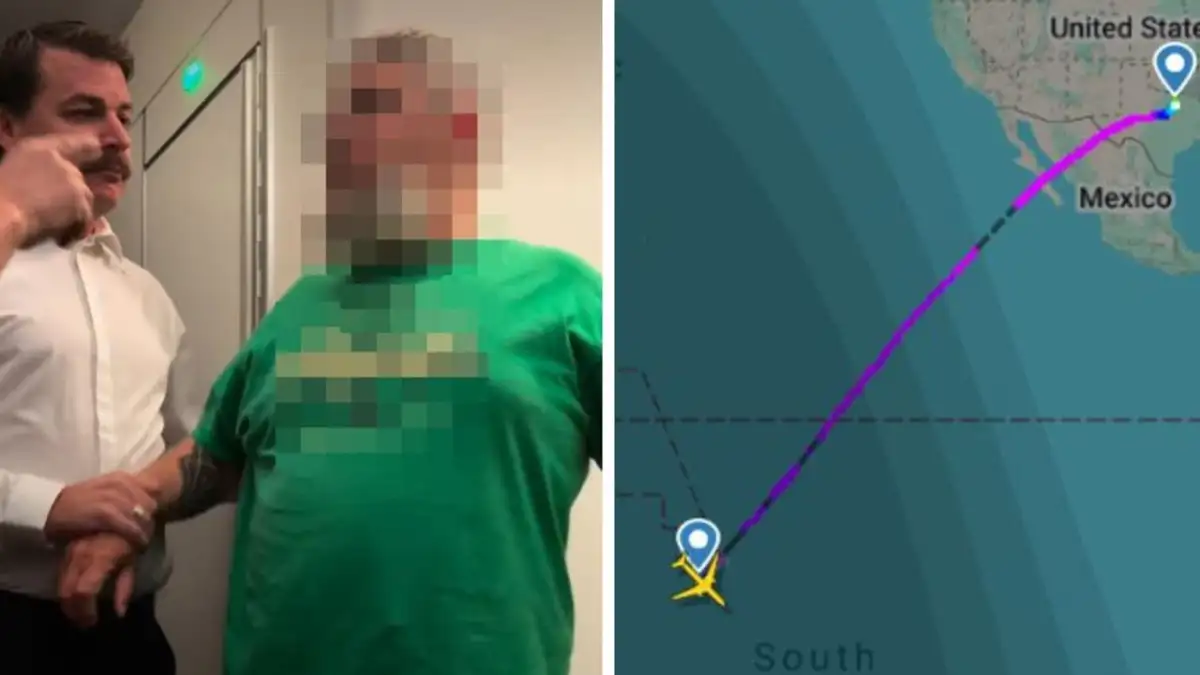 Wild scenes on Qantas flight as passenger allegedly bites flight attendant - 4