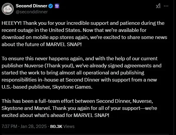 Marvel Snap studio attempts to quell concerns after layoffs, but it isn't enough - 2