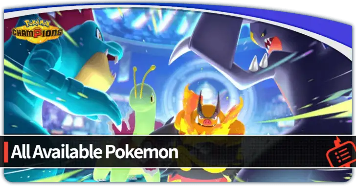 All available Pokémon in Pokémon Champions - 3