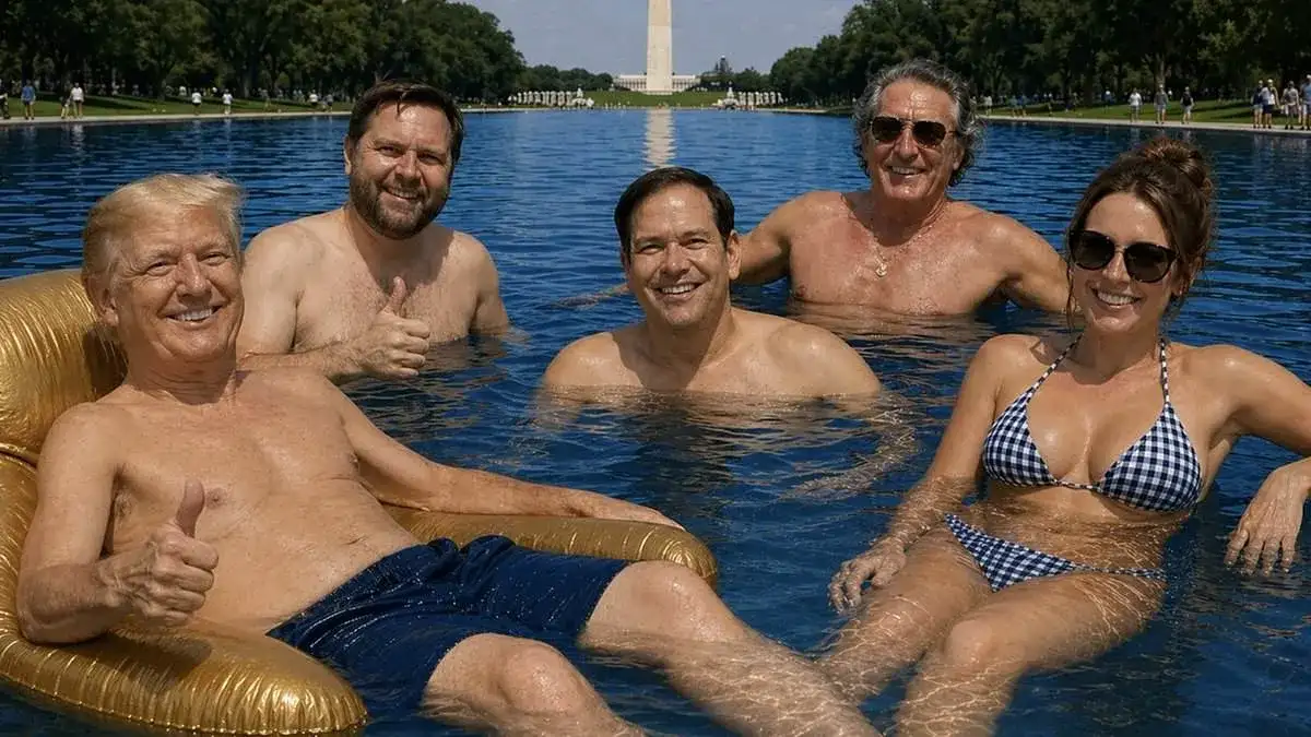 Trump Pool Picture Raises Alarming Questions: Is the Bizarre Shirtless Post a Sign of Mental Decline? - 2