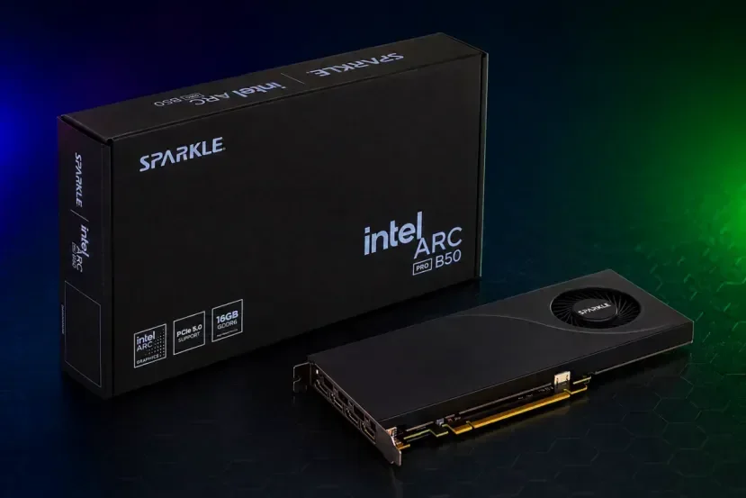 Sparkle launches Arc Pro B50 blower single-slot GPU with DisplayPort 2.1 and 72W TBP - 3