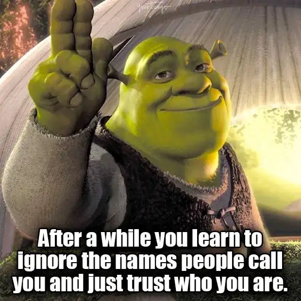 "Shrek" came out 25 years ago today, so comment your *favorite* quote from any of the movies 👀 - 4
