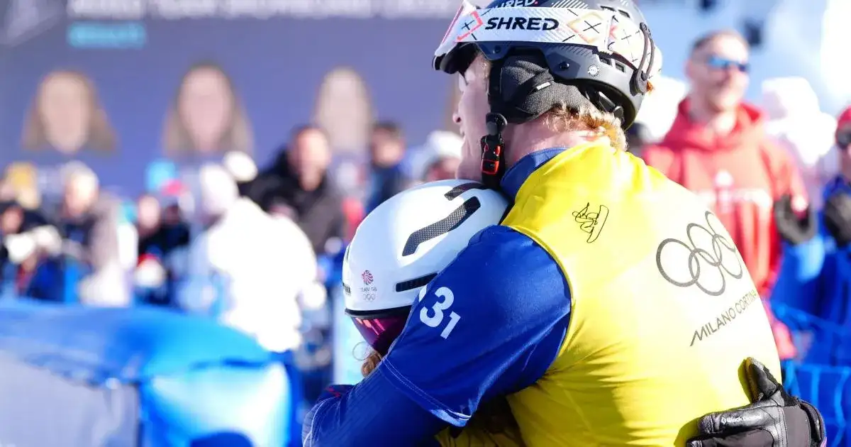 Snowboarders Charlotte Bankes and Huw Nightingale claim historic GOLD for Great Britain at Winter Olympics - 1