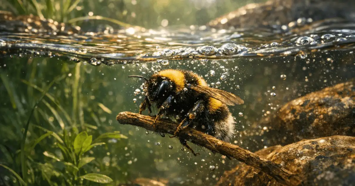 Queen bees survive winter flooding by breathing underwater - 1