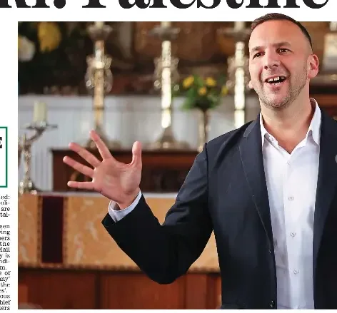 Polanski says 'Palestine on the ballot' as he returns to sectarian tactics in desperate last-ditch bid to win over voters - 1
