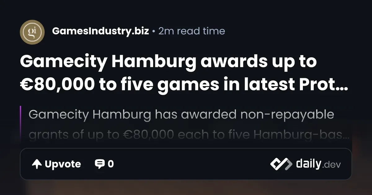 Gamecity Hamburg awards up to €80,000 to five games in latest Prototype Funding Round - 2