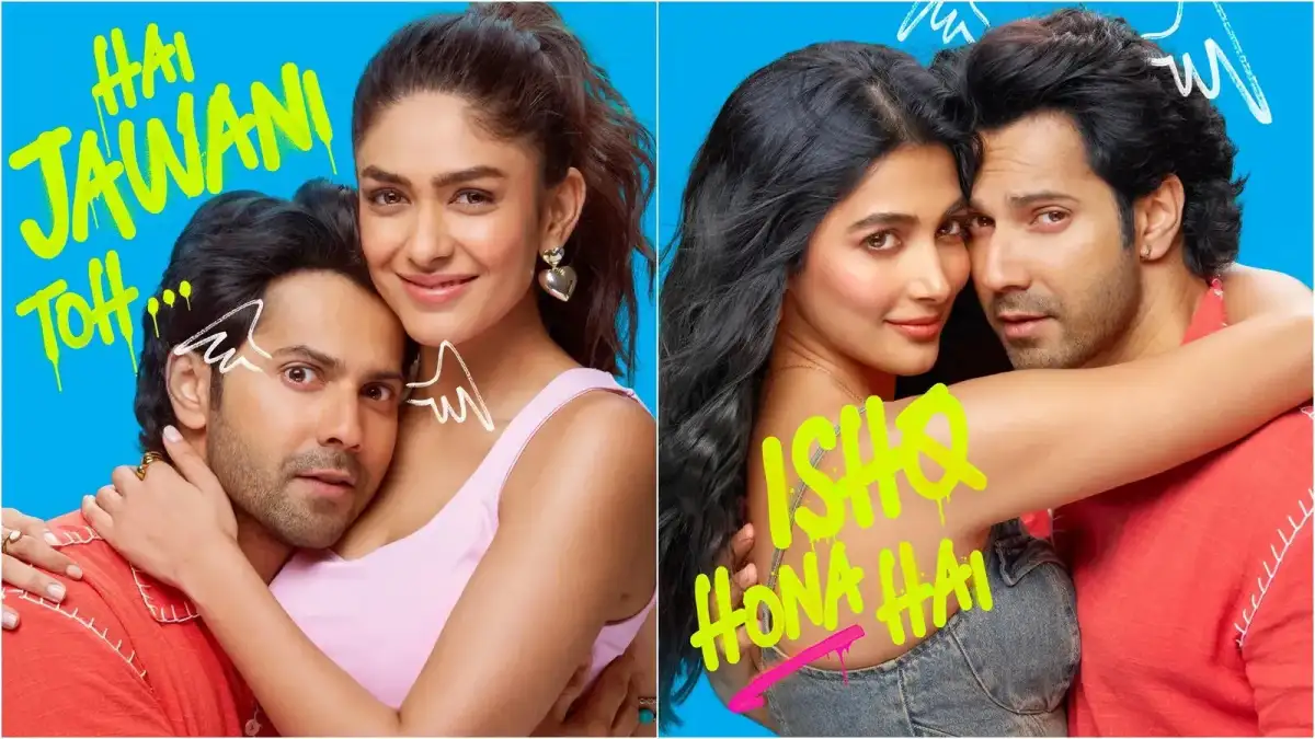 Hai Jawani Toh Ishq Hona Hai First look: Varun Dhawan is caught in a double love twist with Pooja Hedge and Mrunal Thakur - 1
