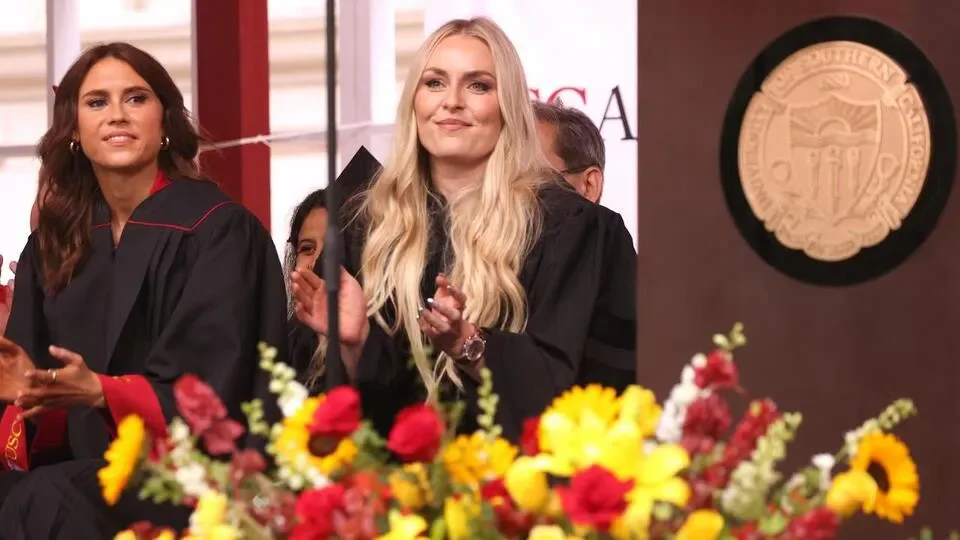 Olympic Ski Racer Lindsey Vonn Delivers Speech At USC Commencement - 1