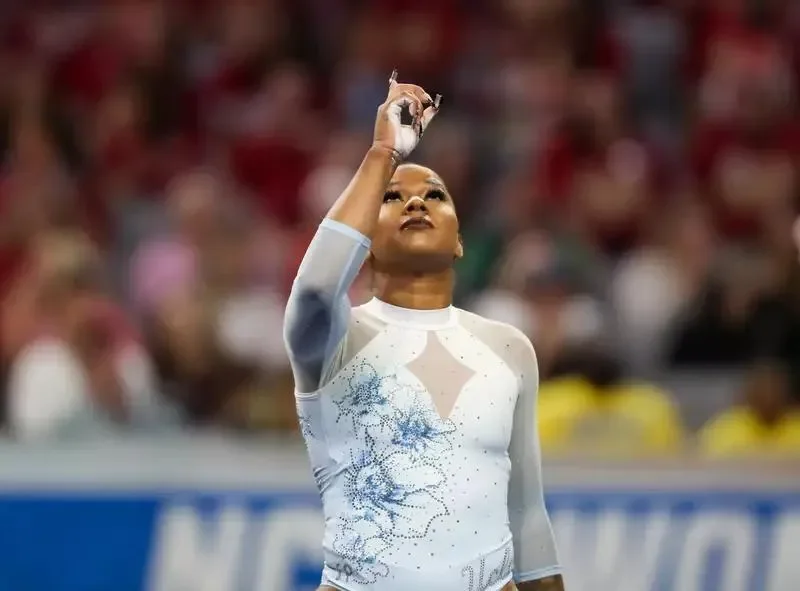 Can Jordan Chiles end her career with an NCAA team title? - 1