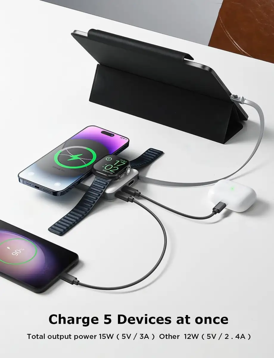 The $23 Lisen 10,000mAh MagSafe Power Bank Can Charge Both Your iPhone and Apple Watch - 2