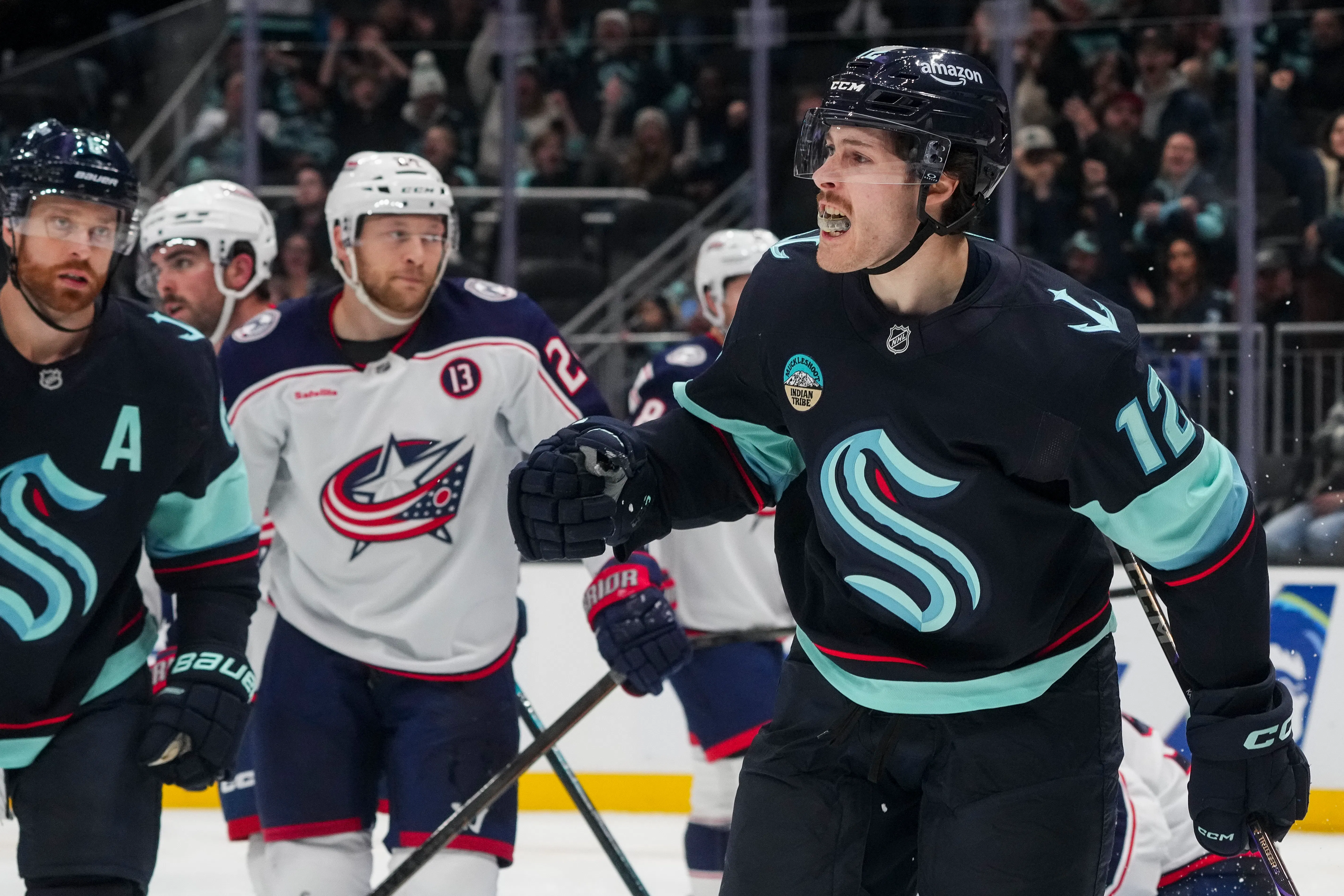 NHL Highlights: Blue Jackets 5, Kraken 2 - 1