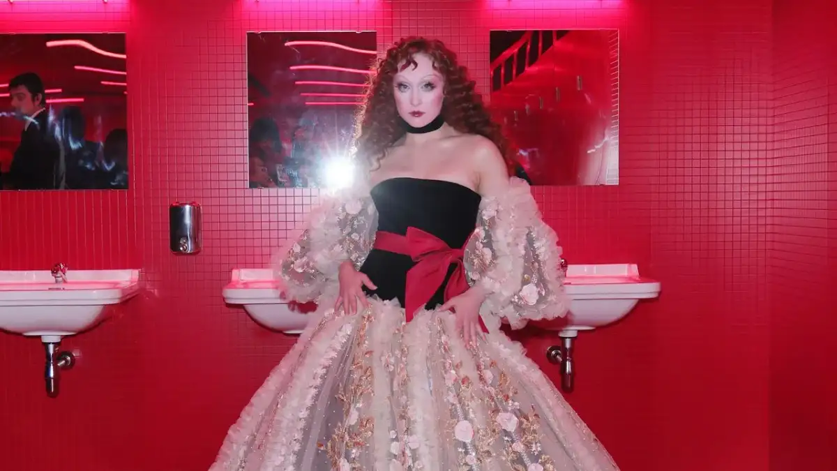 Chappell Roan bares all as she goes braless under a risqué sheer gown at the McQueen show during Paris Fashion Week - 1