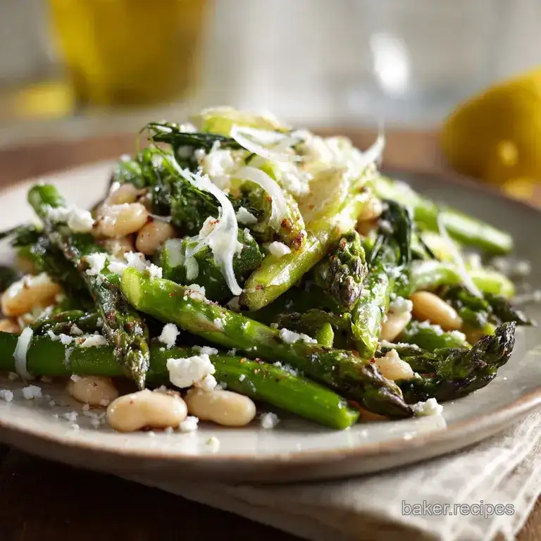 Asparagus and White Bean Salad With Feta and Lemon Dressing - 2