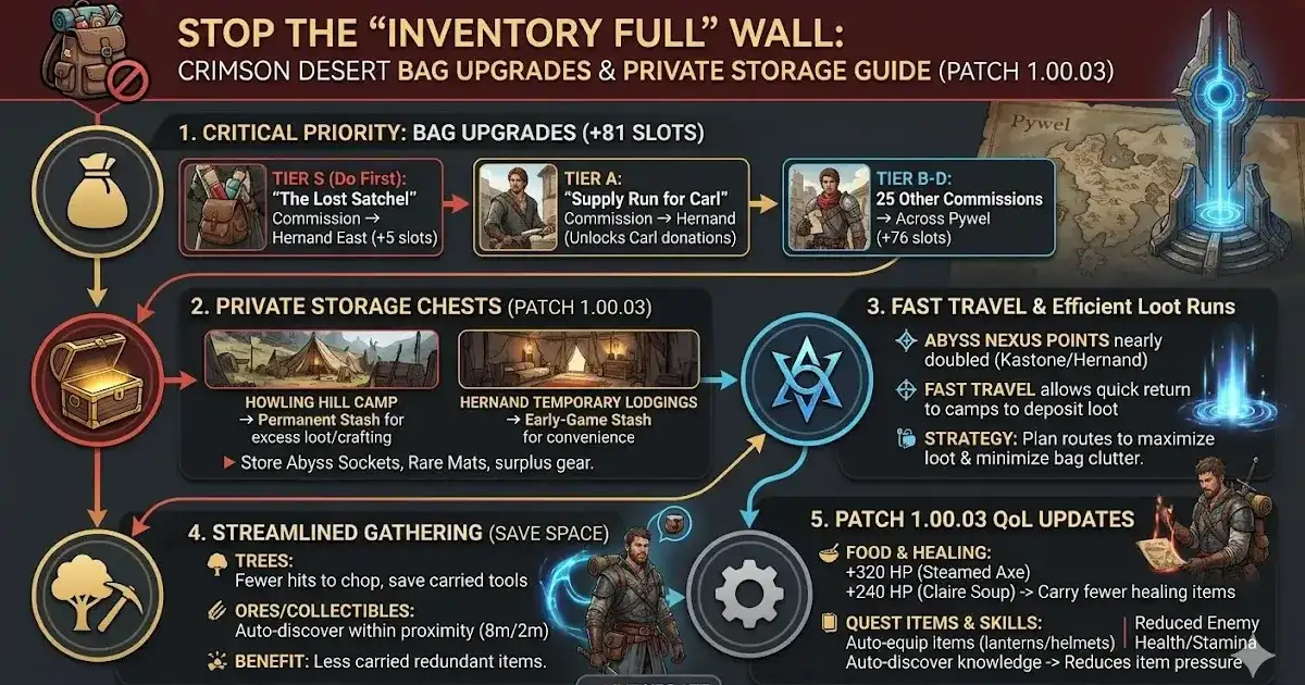 Crimson Desert patch adds item storage and reduces boss difficulty again - 2