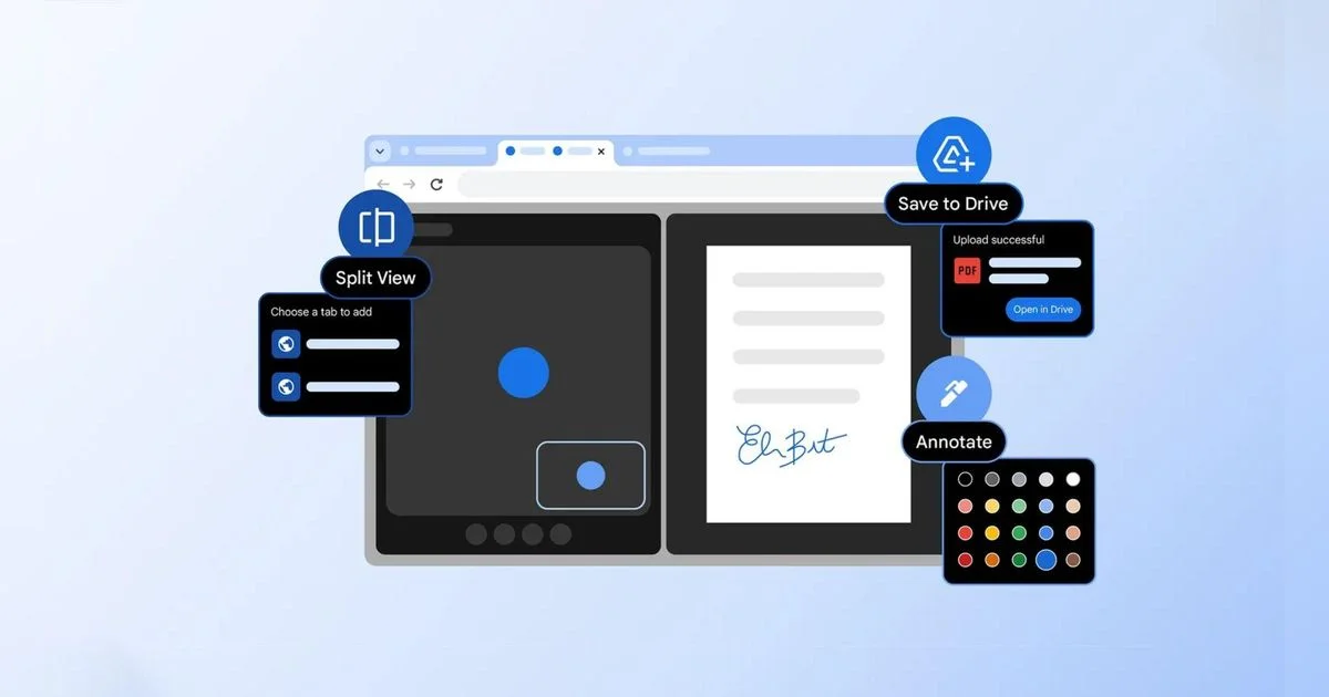 Google Chrome gets split view, built-in PDF editing and ‘Save to Google Drive’ option for downloads - 4