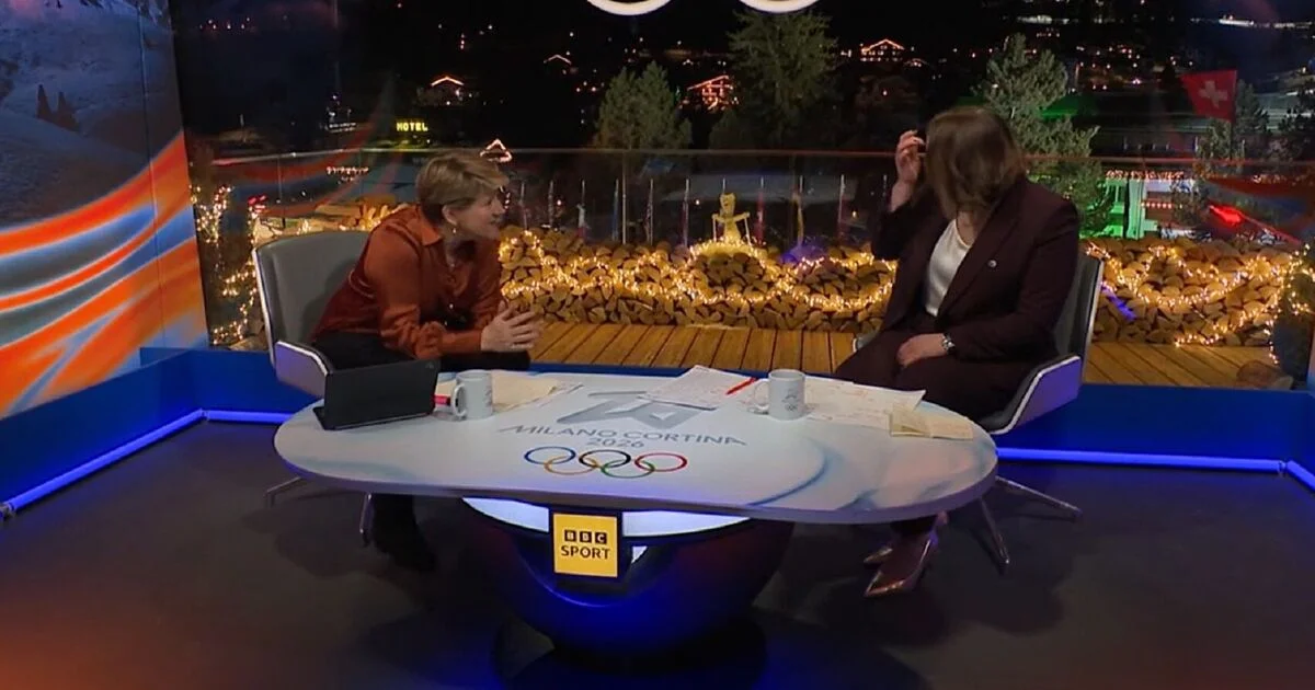 Clare Balding steps in as Winter Olympics gold medallist breaks down on BBC coverage - 1