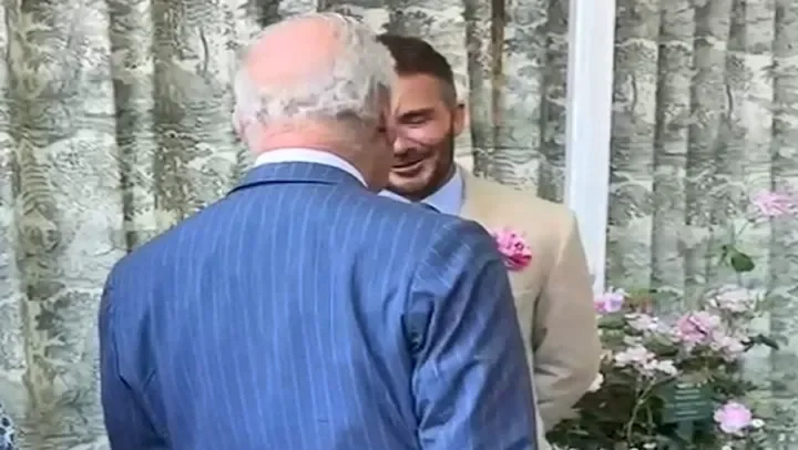 Beaming King Charles and Sir David Beckham are closer than ever as they reunite for first time since knighthood – see new photos - 1