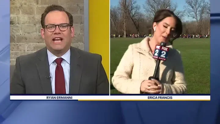 Children race to gather marshmallows dropped from a helicopter at pair of Michigan parks - 2