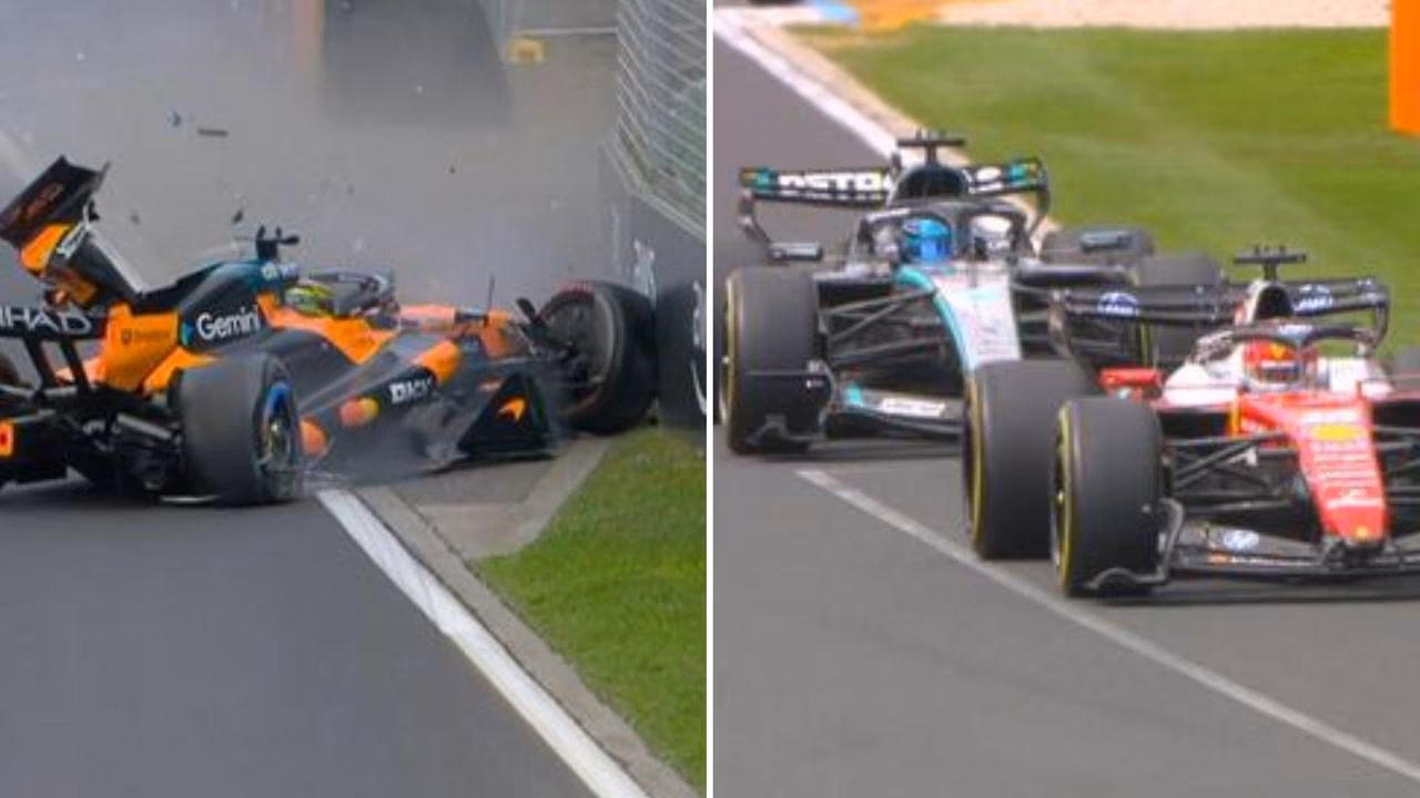 Piastri crashes out before Russell wins Melbourne GP - 1