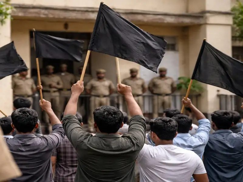 Five KSU leaders who waved black flags at Kerala Health Minister get conditional bail - 3