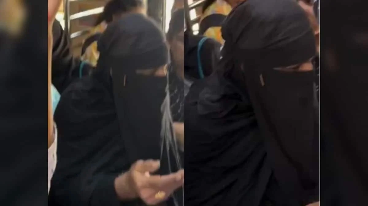 Man wearing burqa enters local train`s ladies` coach, video goes viral | What happens next? - 3