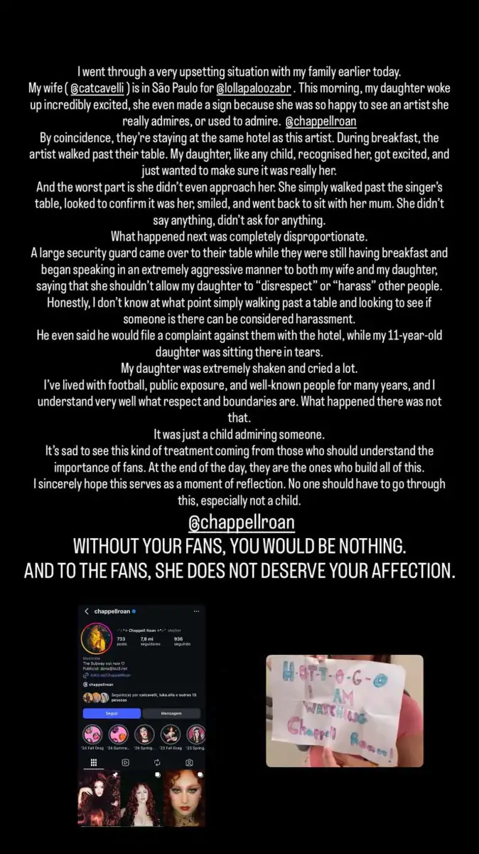 Who's Telling the Truth? Chappell Roan, Jorginho Frello's Clash Over Brazil Hotel Incident Explained - 1