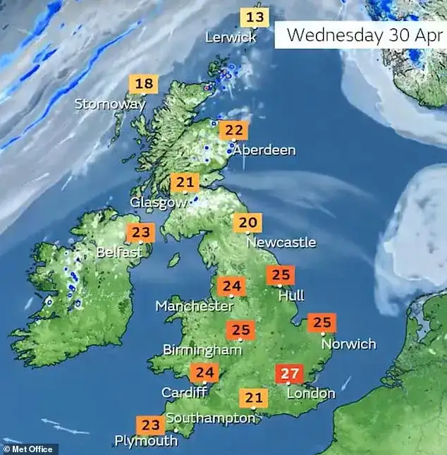 London to be hotter than Barcelona as Met Office forecasts sunshine and 26C temperatures - 2
