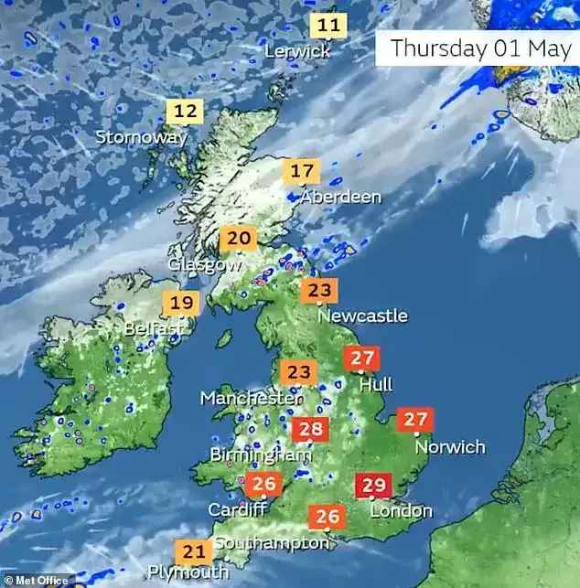 London to be hotter than Barcelona as Met Office forecasts sunshine and 26C temperatures - 3