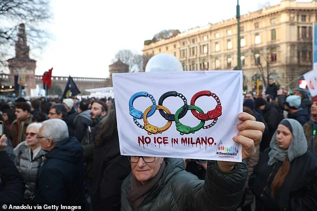 Winter Olympics 'traitor' who ditched America to compete for Team GB posts photo 'urinating' the words 'F*** ICE' in the snow - just as JD Vance arrives in Milan - 4