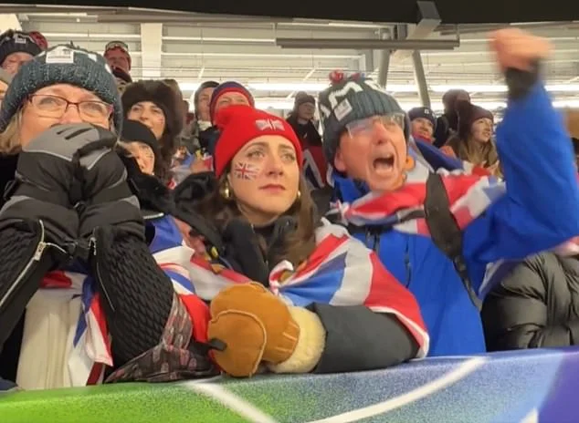 Matt Weston's fiancee is racked with nerves watching Team GB star's gold medal winning run - before launching into emotional celebrations with his family - 1