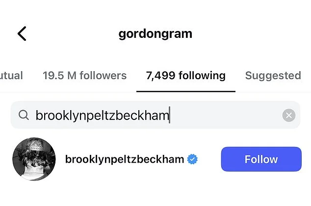 Brooklyn Beckham unfollows Gordon Ramsay hours after chef's plea to 'remember where you came from' - 3