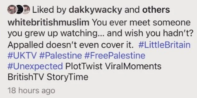 Moment pro-Palestine activist follows and pesters Jewish Little Britain star Matt Lucas at a London Tube station - 4