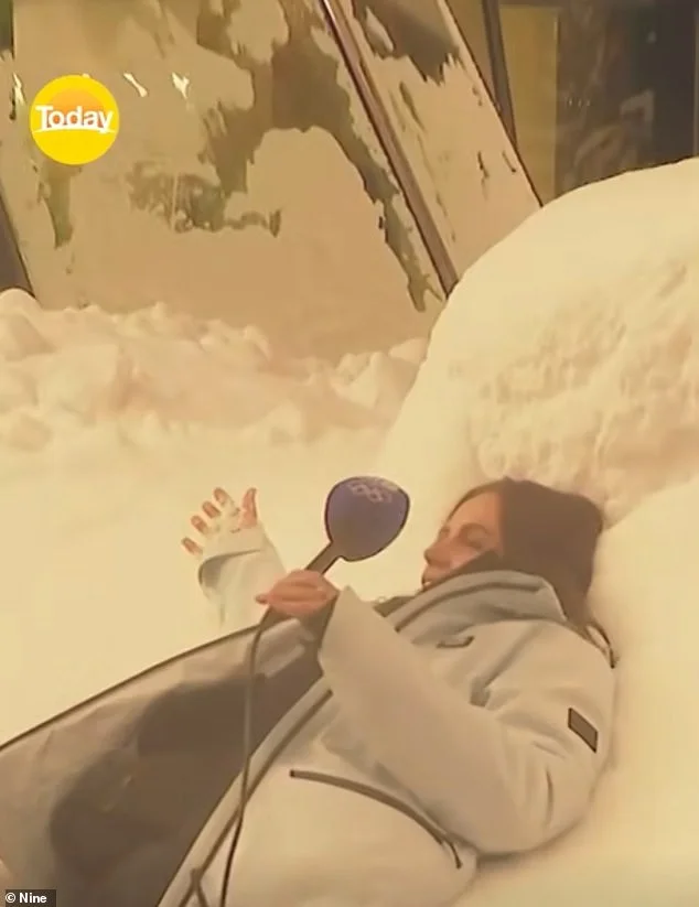 Bizarre moment Today show's Danika Mason slurs her way through a sports report from the Winter Olympics in Italy during loose segment that has Karl Stefanovic in stitches - 1