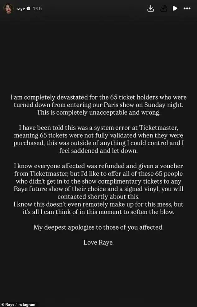 Raye is forced to apologise to fans after mishap with the vinyl for her new album - 2