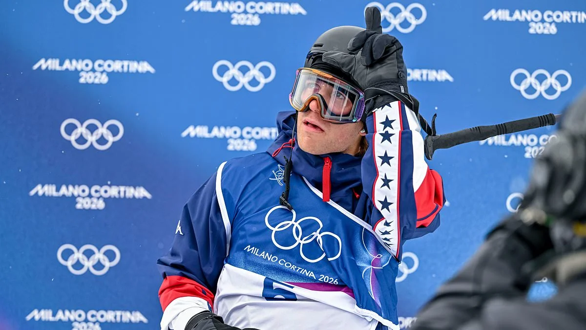 American Hunter Hess responds to Trump’s ‘loser’ criticism with ‘L’ gesture at Milan Cortina Olympics - 1