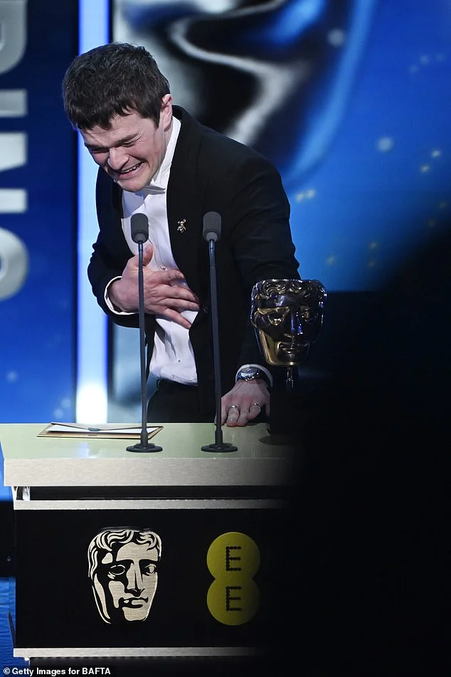 Robert Aramayo celebrates his shock double BAFTA success with his family at the Don Julio Tequila winners bar after picking gongs for I Swear - 1
