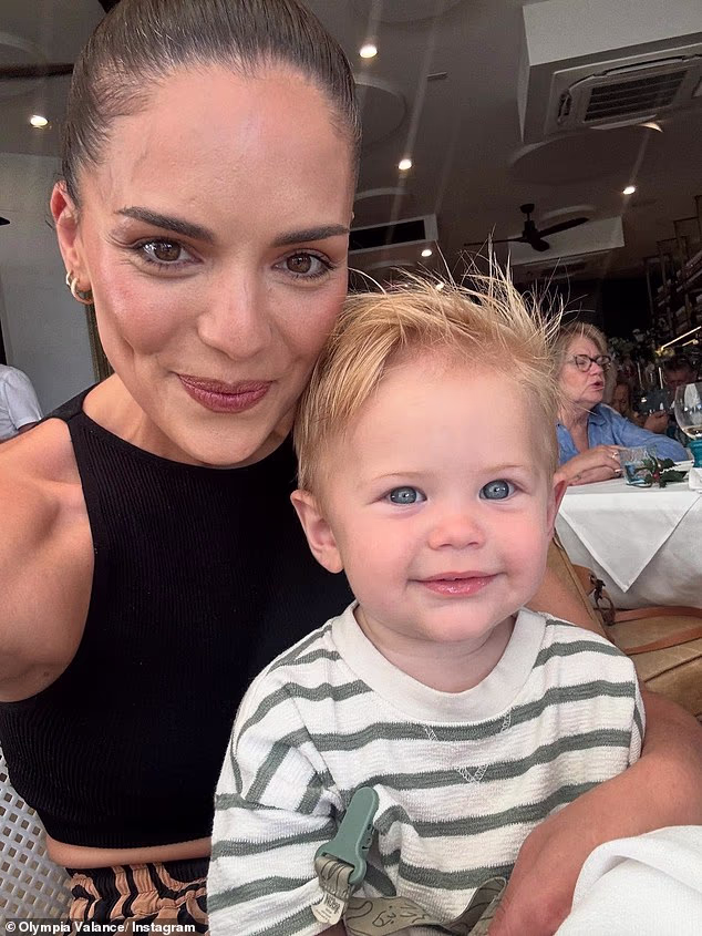 Olympia Valance offers a glimpse into new motherhood and reveals her post-baby beauty secrets after welcoming her first child with husband Thomas Bellchambers - 4