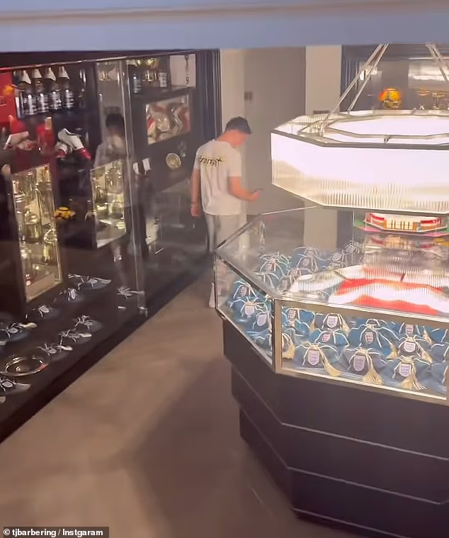 Kai Rooney, 16, shares rare glimpse of the family's lavish £20M Cheshire mansion with huge trophy room for dad Wayne's footballing honours - 4