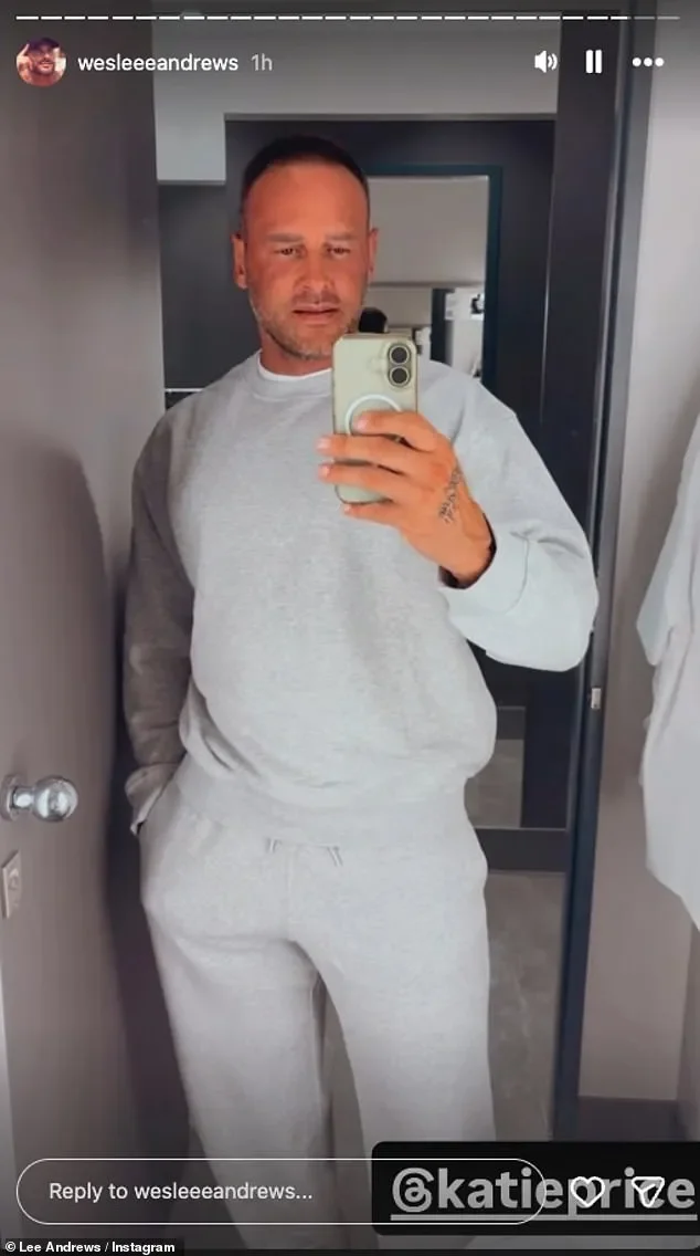Katie Price's husband Lee Andrews insists he has no plans to leave Dubai amid travel ban claims and UAE missile strikes... hour before splashing out on a new outfit for his 'return to the UK' - 1