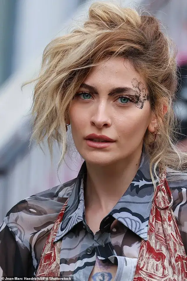 Paris Jackson shows off bizarre face markings in daring look at the Vivienne Westwood show - 1