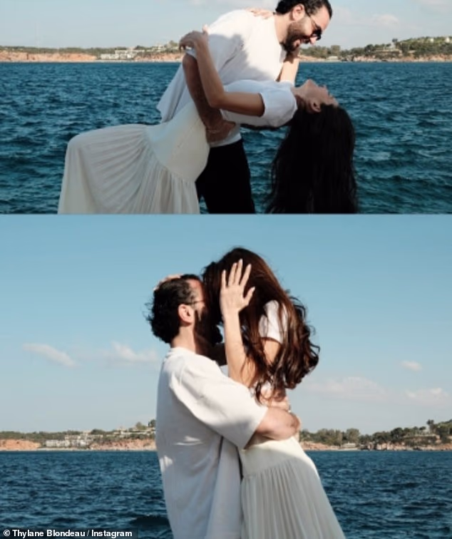 Thylane Blondeau is engaged: 'Most beautiful girl in the world' confirms she will marry French actor Ben Attal as she shares snaps of his Greek proposal and her stunning ring - 4