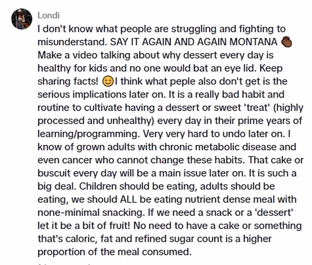 Montana Brown sparks furious debate over 'tone deaf' criticism of school desserts - as 'rage-baiting' star is accused of demonising sugar in latest 'bid to stay relevant' - 4