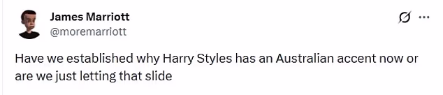 Harry Styles fans are baffled by star's 'new Australian accent' as he blazes comeback trail - after Worcestershire-born star admitted globetrotting leaves his speech 'all over the place' - 1