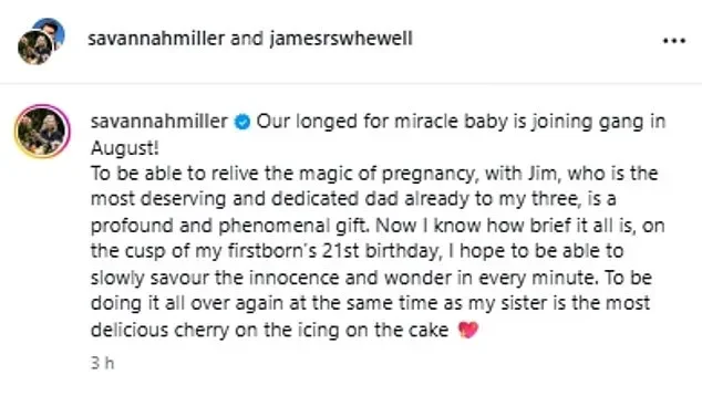 Savannah Miller pregnant with fourth child at 47 - 4