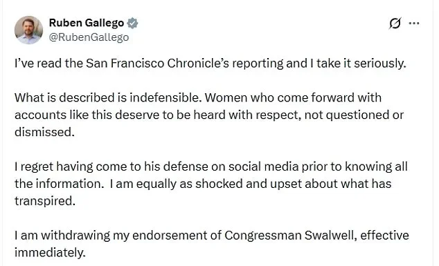 Eric Swalwell Faces Sex Assault Accusation as He Runs for California Governor - 1
