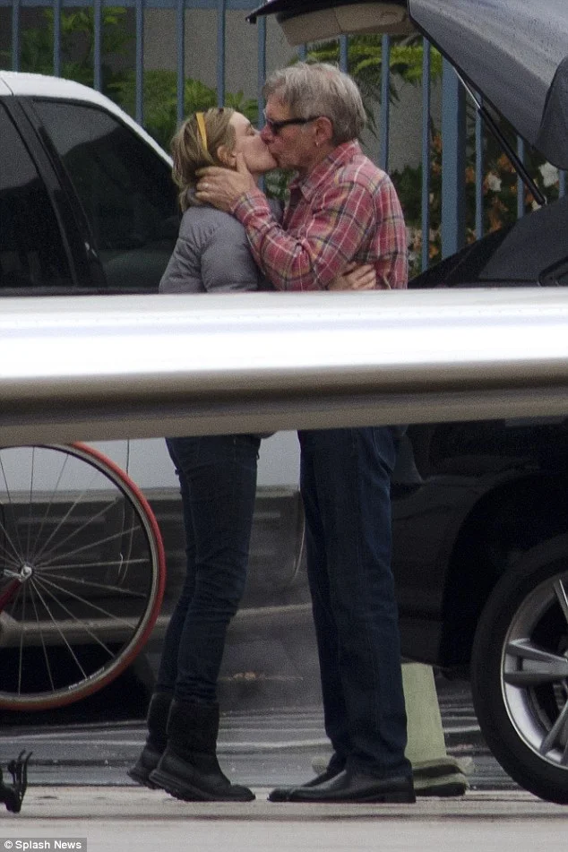 Harrison Ford, 83, and Calista Flockhart, 61, kiss on the tarmac as they arrive back in LA on Valentine's Day - 4