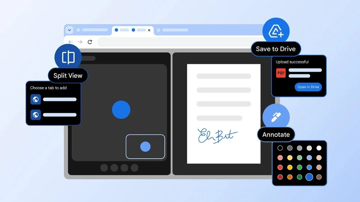 Google Chrome gets split view, built-in PDF editing and ‘Save to Google Drive’ option for downloads - 2